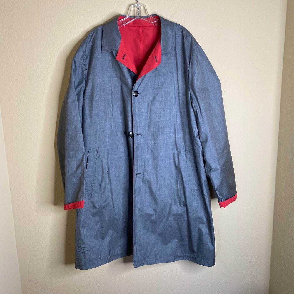 Kiton Reversible Silk Lightweight Jacket Coat - image 4